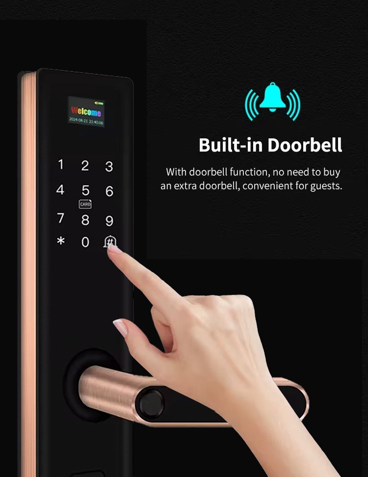 Smart J20 Fingerprint Door Lock with Doorbell - Image 4