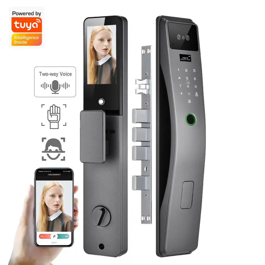J25 WiFi 3D Face Video Intercom Smart Lock